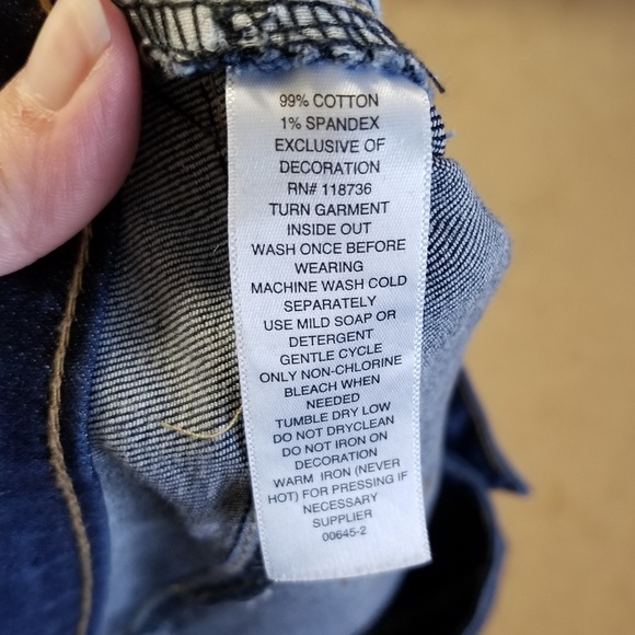 Womens Plus Size Cuffed Ankle Jeans - Picture 7 of 7